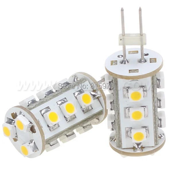 15Led G4 3528SMD Led G4 лампа освещения работает под 12VAC/12VDC/24VDC 1 Вт белый и теплый белый g4 вниз свет 20 шт./лот