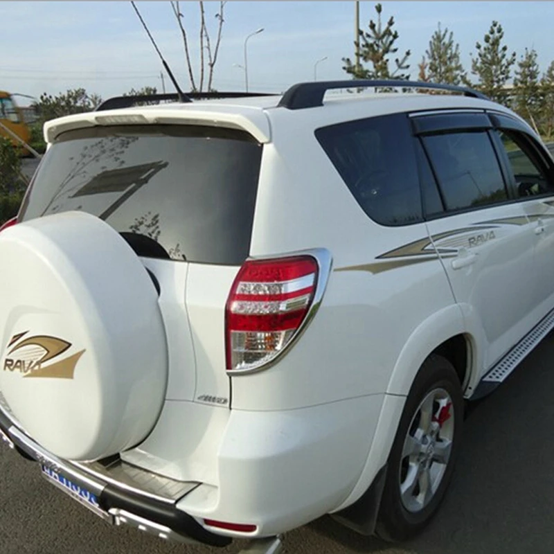 لتويوتا RAV4 راف 4 2006 2007 2008 2009 2010 سبائك الألومنيوم أسود حامل سقفي مع مسامير السقف عربات نقل الأمتعة الأمتعة حامل