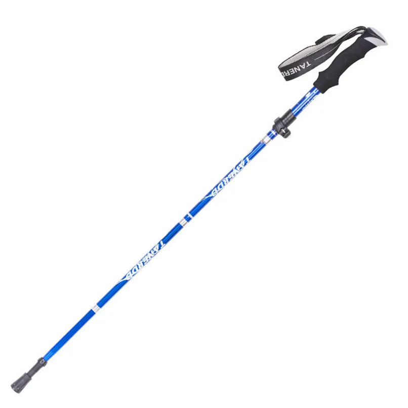 Ultralight 4-Section Telescopic Walking Sticks Hiking Stick Trekking Pole Anti Shock Alpenstock Portable Folding Cane # 2o12 (12)