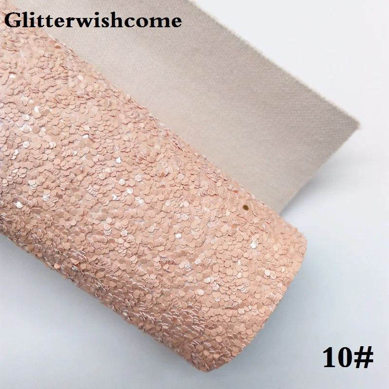 Glitterwishcome 30X134 см мини-рулон сплошной цвет массивная блестящая кожа синтетическая кожа искусственная кожа ткань винил для бантов, GM026