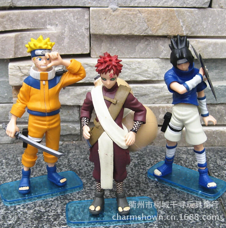 3pcs/set 14cm Naruto Uzumaki Naruto Uchiha Sasuke Gaara Action Figures Anime PVC brinquedos Collection Figures toys 3pcs/set 14cm Naruto Uzumaki Naruto Uchiha Sasuke Gaara Action Figures Anime PVC brinquedos Collection Figures toys