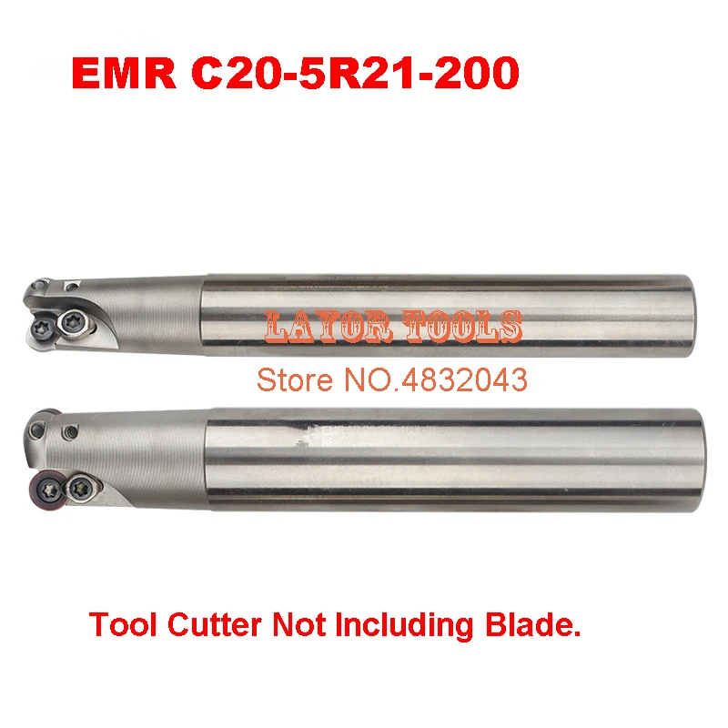 

EMR C20-5R21-200 Bore Indexable Shoulder End Mill Arbor,Mill Cutting Tools, Insert of carbide inserts RPMT1003/RPMW1003