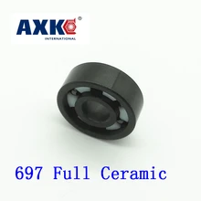 Axk 697 Full Ceramic Bearing ( 1 Pc ) 7*17*5 Mm Si3n4 Material 697ce All Silicon Nitride Ceramic 619/7 Ball Bearings Axk 697 Full Ceramic Bearing ( 1 Pc ) 7*17*5 Mm Si3n4 Material 697ce All Silicon Nitride Ceramic 619/7 Ball Bearings