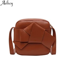 Aelicy модная Маленькая женская сумка через плечо, Мини сумка из искусственной кожи, сумка на плечо для девушек, желтый женский кошелек для мобильного телефона