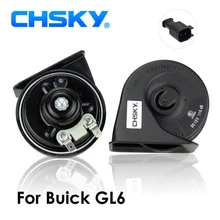 Tipo de Carro Buzina Caracol Chifre CHSKY Para Buick GL6 2018 até Agora 12 V Loudness 110-129db Chifre Auto Longa Vida tempo Alta Baixa Klaxon