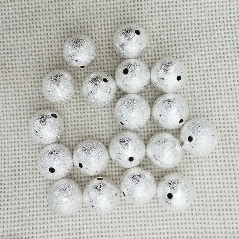 

necklace handmade accessories stardust Grind arenaceous Round Hollow kolye brincos bead Ball Matte Scrub dull vintage Spacers