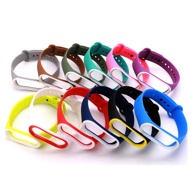 Mi band 3 умный браслет красочные ремень ремешок для запястья браслеты mi Band Xiaomi