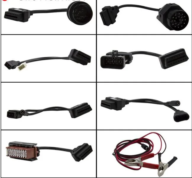 Полный набор 8 кабелей для грузовиков + автомобильных Autocom C/DP Delfi DS150 CD/P Pro Plus OBD OBDII