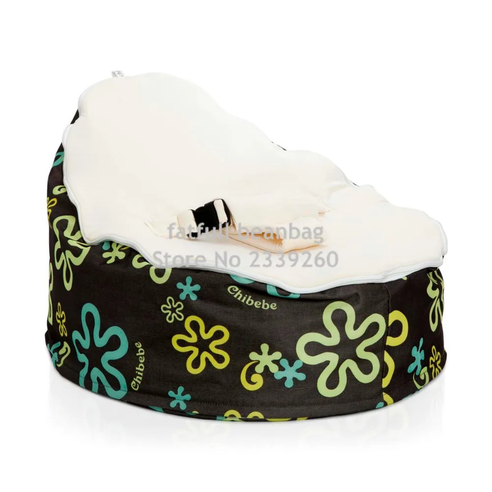 COVER ONLY, NO FILLINGS-Baby Bean Bag with Starfish Pattern Cover Beanbag No Filled with Zipper Straps