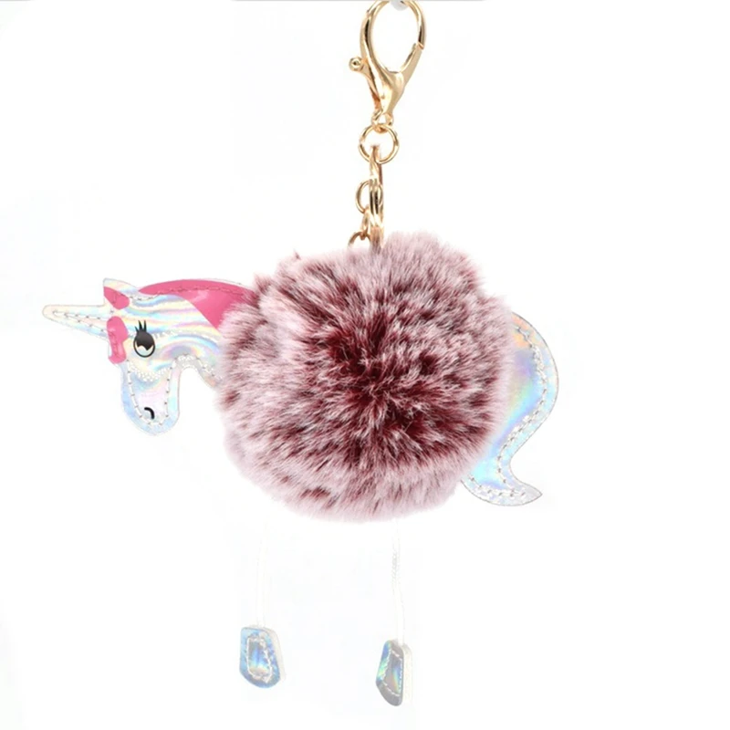 High Quality Anime Horse Toy Cute Metal Unicorn KeyChain Plush Toy Pendant Women Fluffy Fur Pom Pom Keyring Bag Hang Plush Toy High Quality Anime Horse Toy Cute Metal Unicorn KeyChain Plush Toy Pendant Women Fluffy Fur Pom Pom Keyring Bag Hang Plush Toy