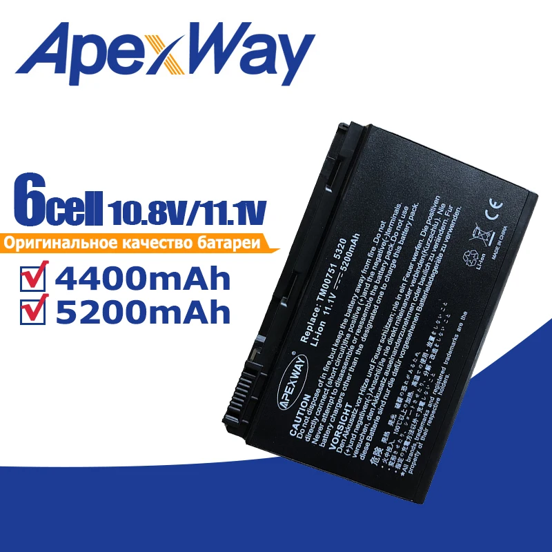 11.1V For Acer TravelMate 5730 3G 5730G 6410 6460 6552 6592 6592G 7220