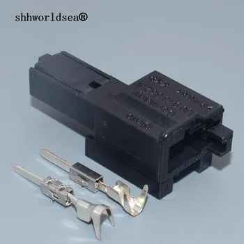 

shhworldsea 2 pin 1.5mm auto door plug electric connector 1J0 973 332 1J0973332 for vw Auto High-Pitched Speaker Connector plug