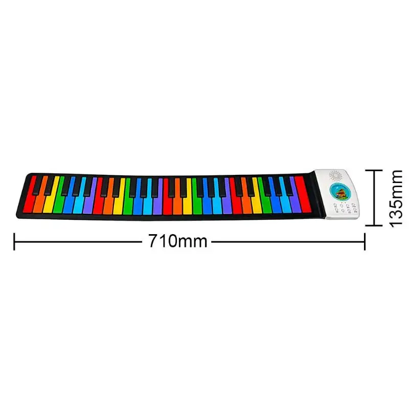 49 клавиш/88 клавиш цифровая клавиатура пианино Начинающий рулонное пианино подарок для детей Детские Силиконовые игрушки, подарки для детей электронный орган