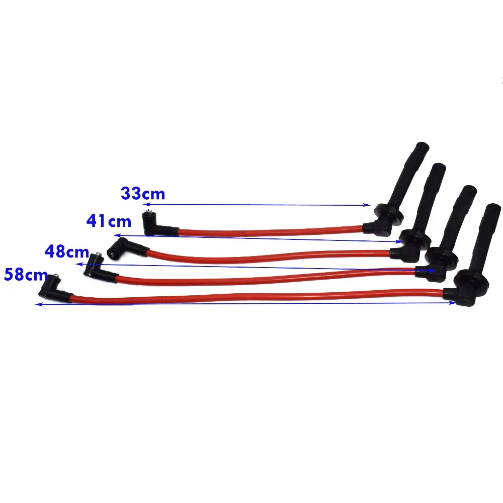 Câble D’allumage 10,2 Mm Pour Honda Civic 1.5L 1.6L 1992-1995 – Pour Modèles D16Z6, D15B7, D15B8 – Compatible DX, LX, CX, EX, SI