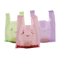 Пластиковые сумки для покупок сумка для покупок в супермаркете жилет пакеты с ручками закуски бутик одежда молоко упаковка для чая 1000 шт по DHL