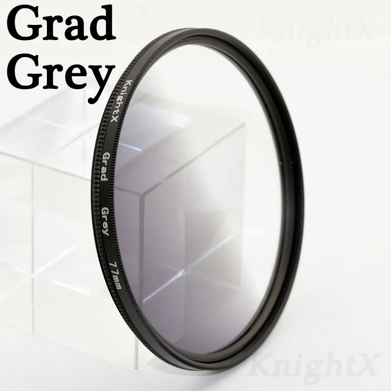 KnightX UV CPL ND Star line фильтр для объектива камеры для canon sony nikon 49 52 55 58 62 67 72 77 мм аксессуары для фото 700d 24-105 - Цвет: Grad Grey