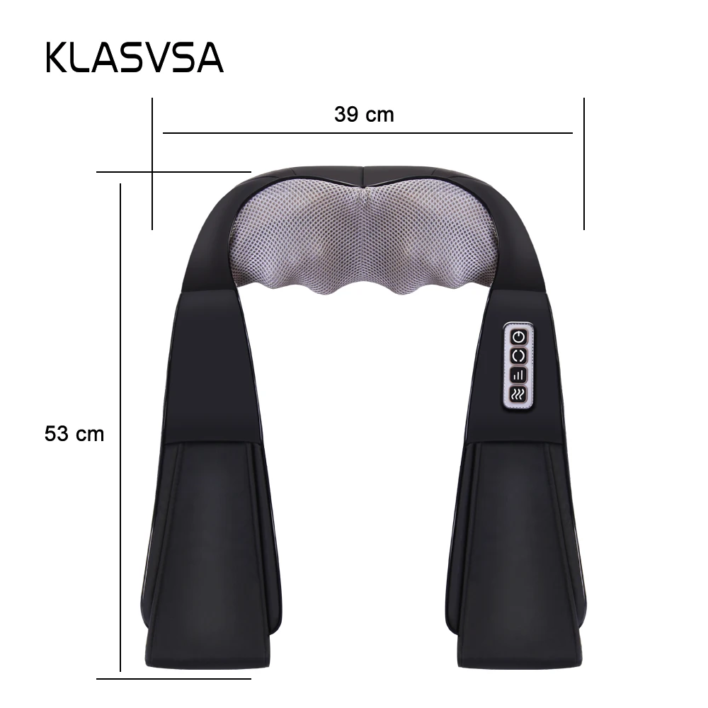 KLASVSA Electric Heating Neck Massager Shiatsu Kneading Cape Back Shoulder Pain Relief Home Acupuncture Therapy Relax Shawls KLASVSA Electric Heating Neck Massager Shiatsu Kneading Cape Back Shoulder Pain Relief Home Acupuncture Therapy Relax Shawls