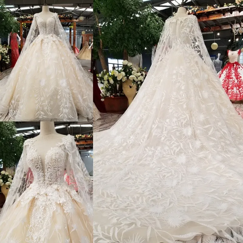 

2018 New Pattern Bride One Word Shoulder Self-cultivation Thin Concise Luxurious Long Tailing Pregnant Woman Wedding Dress