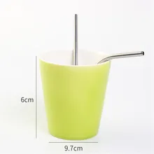 16 см короткая Питьевая соломинка для детей из нержавеющей стали соломинки многократного использования изогнутая соломинка кружка кофе детская питьевая соломинка с чистящей щеткой