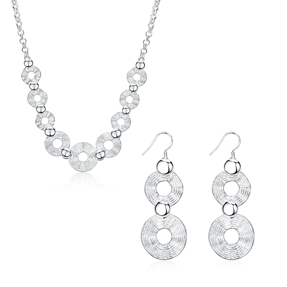 S894 Wave two piece set Necklace eardrop set auger 2 suit accessories