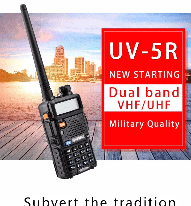 Из 2 предметов Baofeng UV-5R Dual Band Радио Walkie Talkie трансивер Dual Дисплей коммуникатор радио UV5R Портативный двухстороннее радио