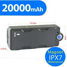 Original TK20SE WCDMA 3G 2G GPS Tracker Real Time GSM/GPRS/GPS Tracking Device 20000mAh Internal Water-Proof with strong magnets