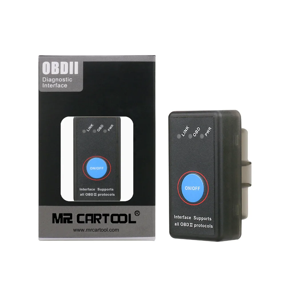 ELM327 V1.5 Bluetooth OBD2 сканер адаптеры для бортовой диагностики версия II инструмент
