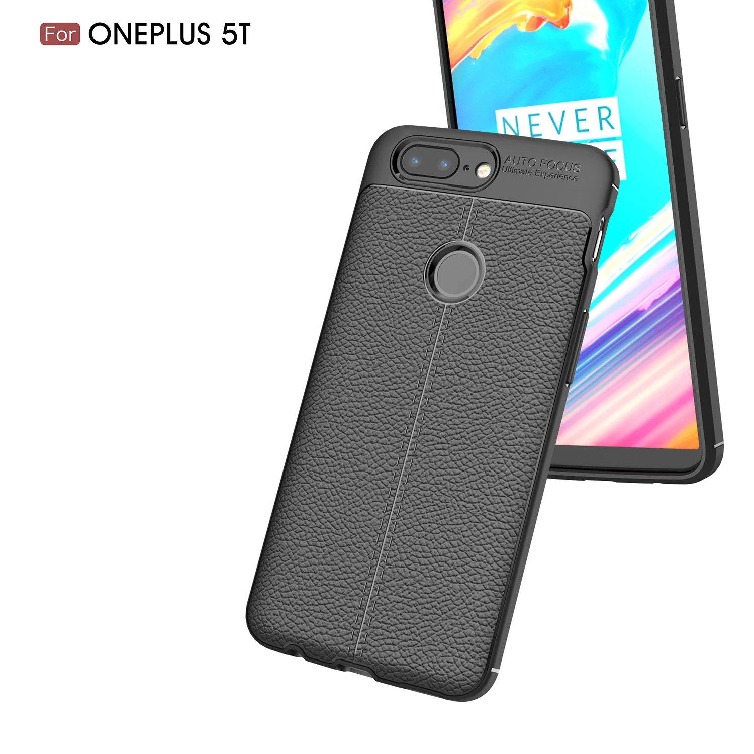 Чехол из искусственной кожи для Oneplus 5T A5010 ударопрочный силиконовый чехол с