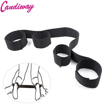 Adult Sex Games flirting toys Fetish Bed Bondage Restraints Hand Ankle Cuff Erotic sex Products Sex Toys for woman Couples 1