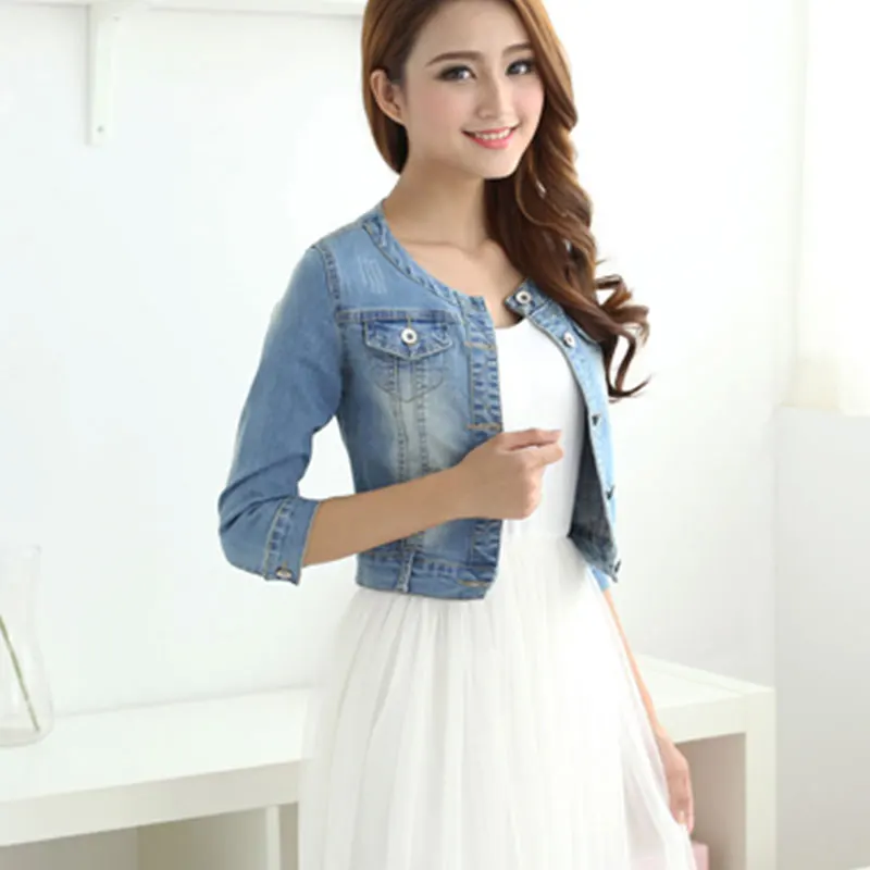 Autumn Cotton Denim Jacket Women 2022 