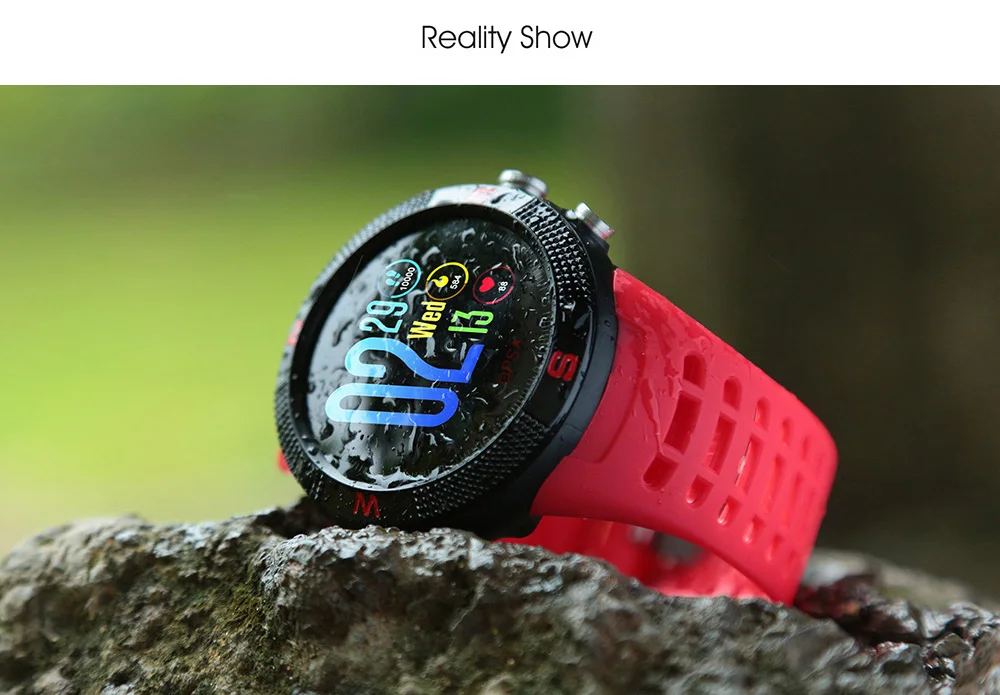 696 F18 Smartwatch Спорт сенсорный экран Bluetooth IP68 Водонепроницаемый вызов сообщение напоминание Шагомер монитор сна gps защищенные часы