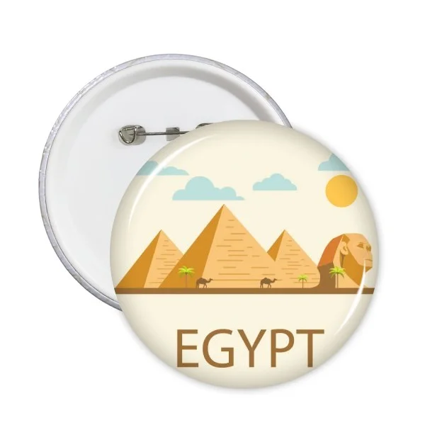 Ancient Egypt Flag Abstract Modern City Sacrifice Pyramid Sphinx Camel