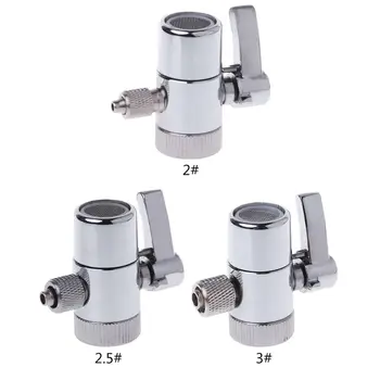 

Water Filter Faucet Diverter Valve Ro System 1/4" 2.5/8" 3/8" Tube Connector