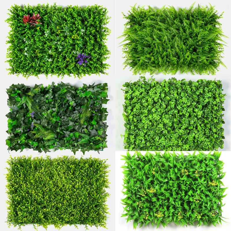 

Xuanxiaotong 60*40cm Green Artificial Lawns Landscape Carpet for Home Garden Background Wall Decoration Party Wedding Supply