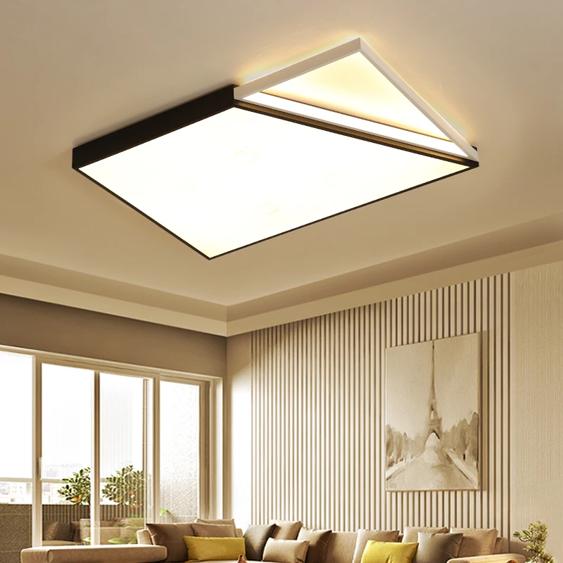 

Rectangular living room lamp led ceiling lamp 2019 new simple modern atmosphere study bedroom ultra-thin lamps