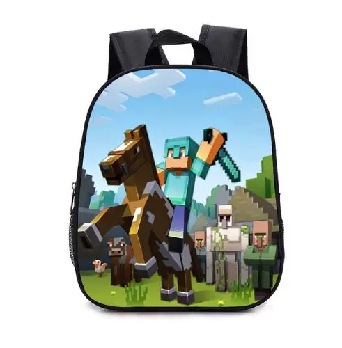 

12 inch Minecraft Cartoon Bag School Bag Child Backpack Primary School Boy Girl Student Bag Girl Child Kindergarten Backpack