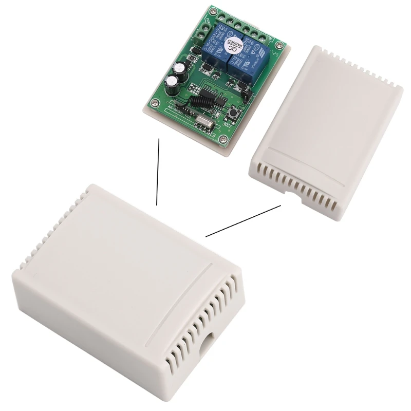 DC 12V 2 канальный RF 433 МГц беспроводной пульт дистанционного управления