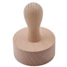 Egg Tart Tools Wooden Pastry Pusher Baking Cake Wood Tart Tamper Wooden Pastry Egg Tart Pusher Baking Cake Kitchen Tools