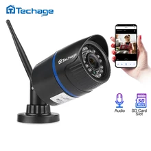 Techage 1080P беспроводная Wifi ip-камера SD TF карта Аудио запись 2MP ИК Ночное Видение 2MP P2P Onvif CCTV наружное видеонаблюдение