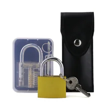 Горячие слесарные два замка практический набор, один прозрачный замок, один Cupper замок и некоторые инструменты