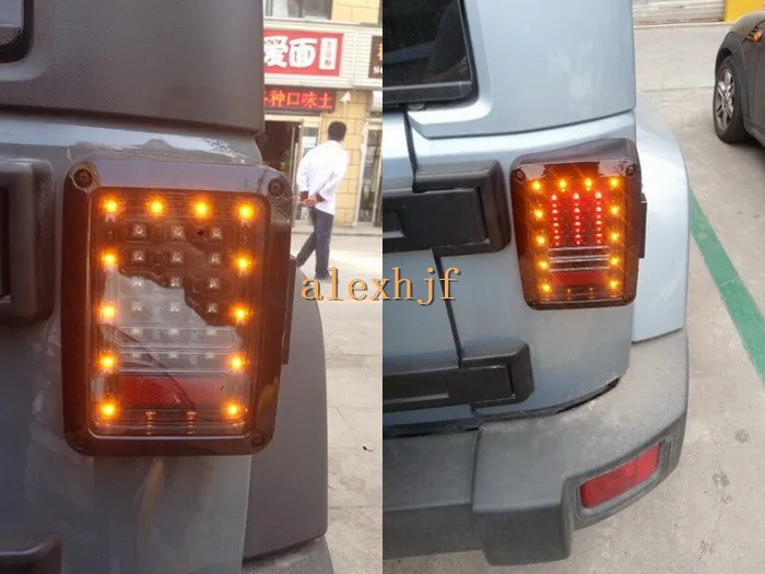 

July King LED Rear DRL, Brake Lights, Turn Signals Light, Reversing Lights, Taillight Assembly Case for Jeep Wrangler EU version