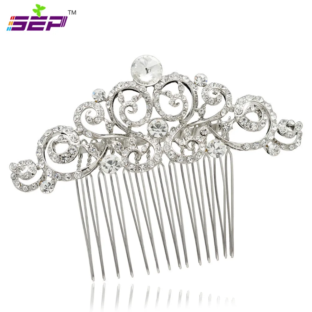 Vintage Crystals Rhinestone Hair Pins Women Hair Combs Bridal Wedding