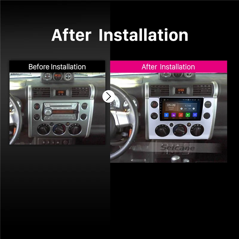 Excellent Seicane Android 9.0 4G RAM Car Head Unit Radio Audio GPS Multimedia Player For Toyota FJ CRUISER  2007 2008 2009 2010 2011-2018 5