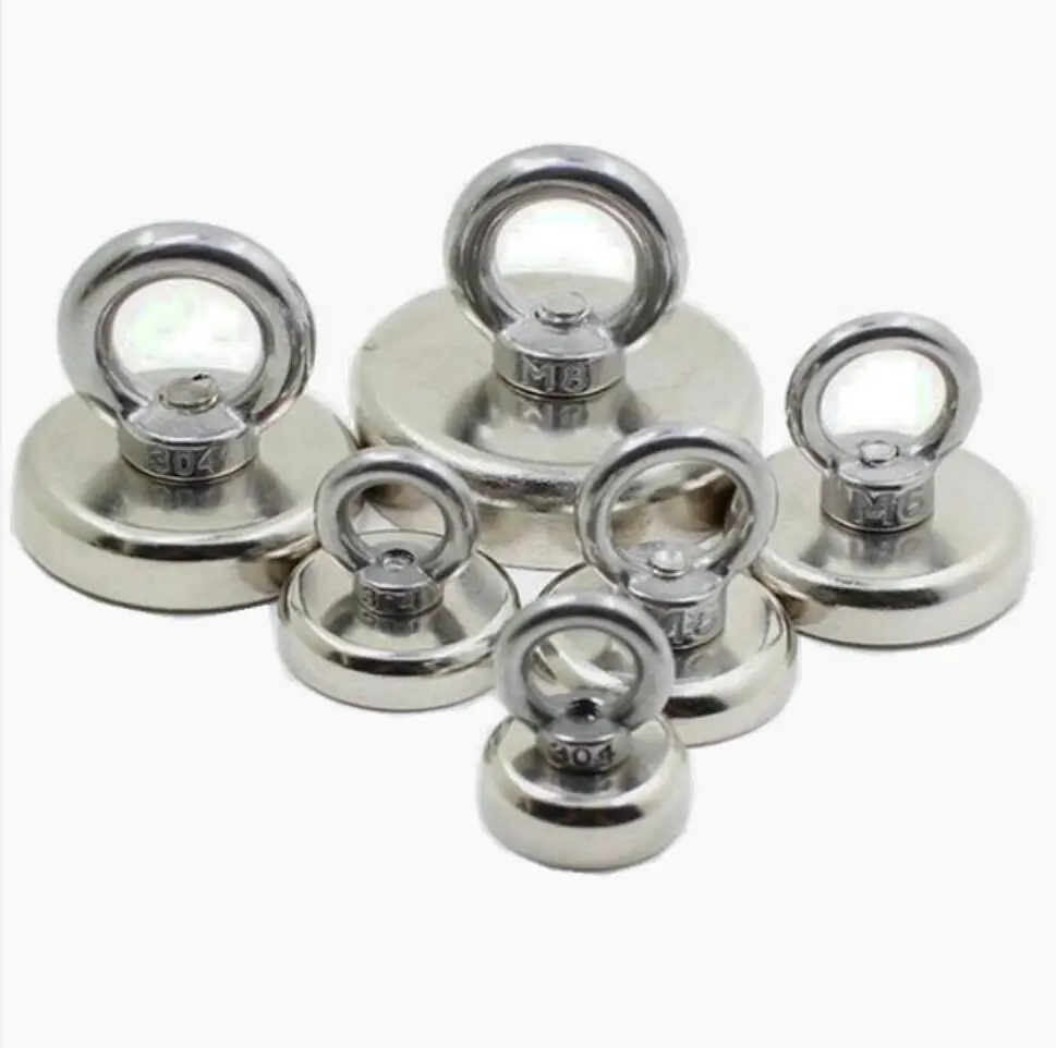 

Super powerful hole salvage magnets pot magnets permanent Neodymium deep sea salvage fishing hook magnet all sizes
