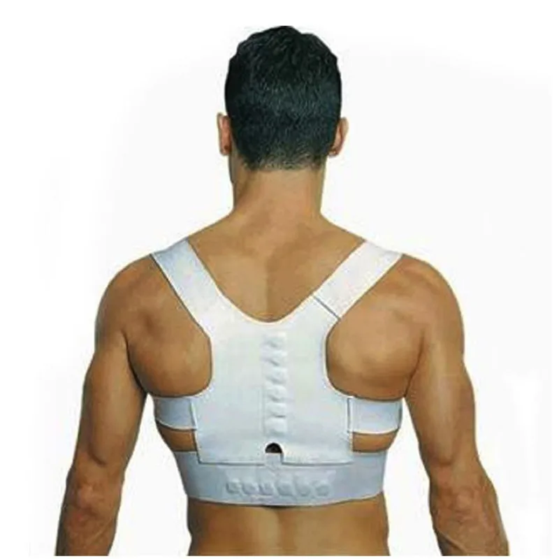 

Magnetic Therapy Posture Corrector Adjustable Tourmaline Back Support Belt Back Corset Band Pain Shoulder Supports Braces