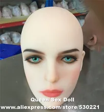 Top quality #51 cyberskin sex doll head for silicone adult dolls and real human dolls, oral sex prodcuts
