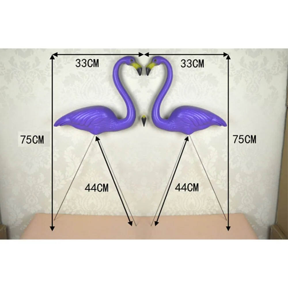 2 шт. наружные пластиковые искусственные Фламинго украшения для сада фестиваль вечерние украшения для свадьбы вилла Садоводство украшения
