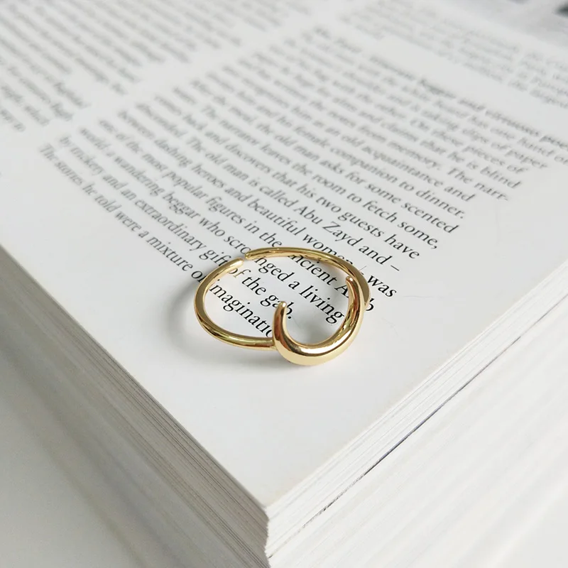 Trustdavis 925 пробы серебро Личность открытые Размеры кольцо «Луна», «Звезды» для малышей, Стиль для Для женщин Стерлинговое Серебряные ювелирные изделия ED335