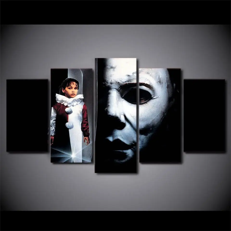 5 Piece Canvas Wall Art Halloween 5 The Revenge Of Michael Myers Wall Picturein Painting
