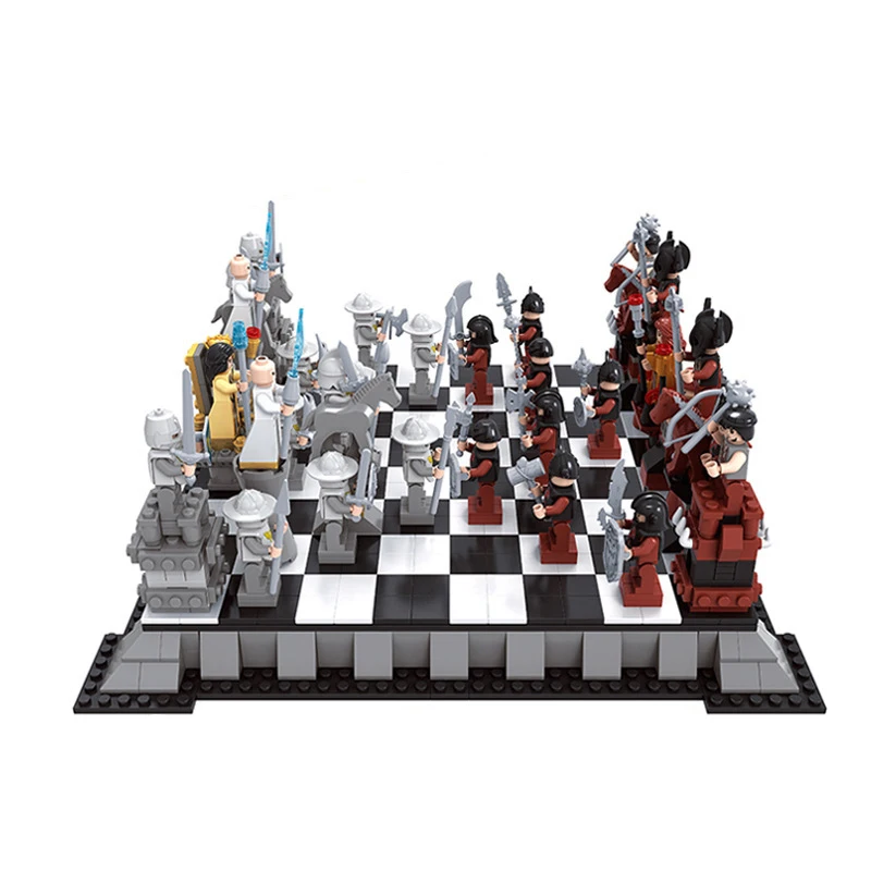 Рыцарь империи шахматы строительные блоки игрушки для детей подарок
